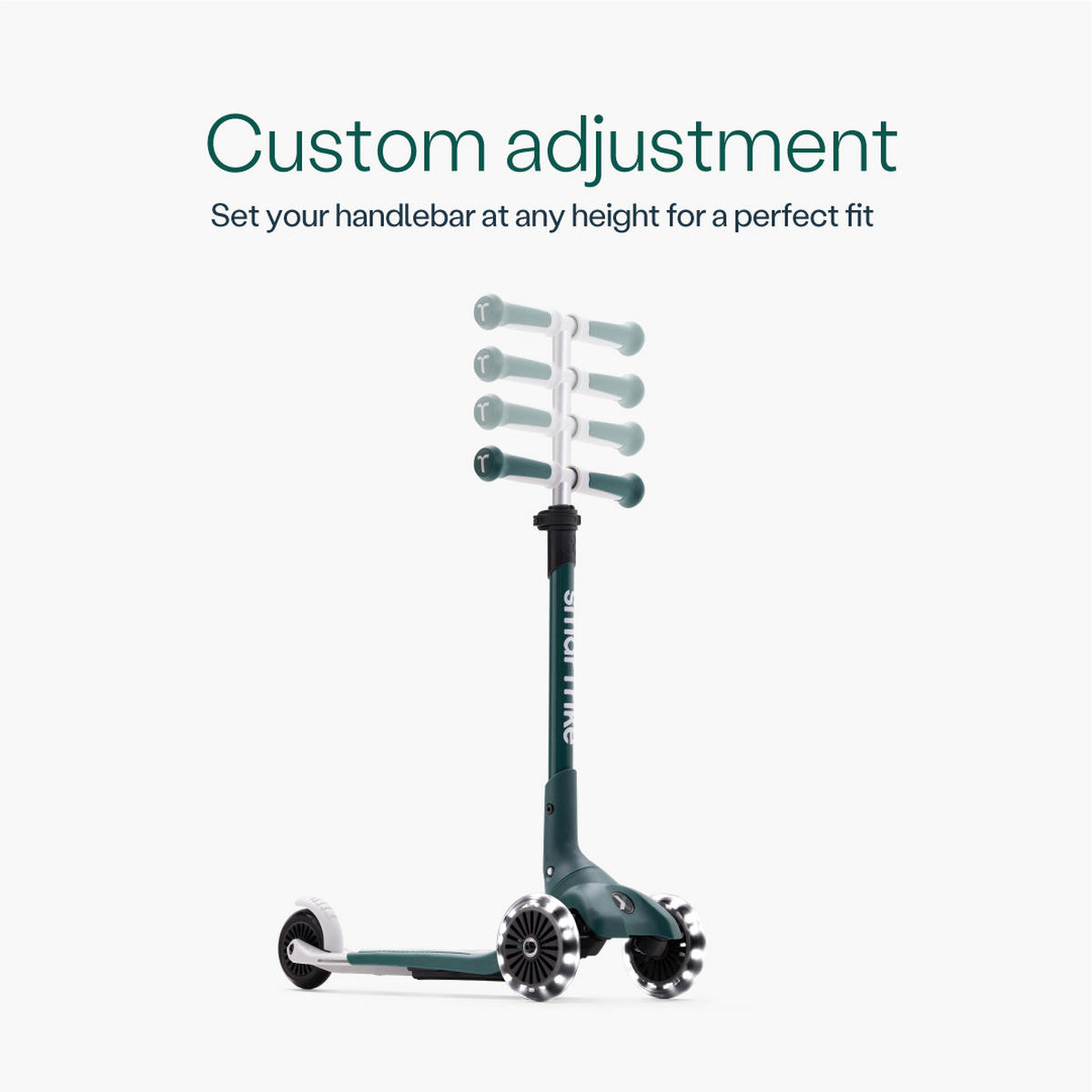 KINDERSCOOTER Xtend Mini+  - Dunkelgrün, Basics, Metall (24/90,5/66cm)