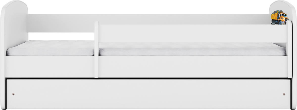 KINDER-/JUNIORBETT - Birkefarben/Weiß, MODERN, Holz/Holzwerkstoff (80/160cm) - MID.YOU