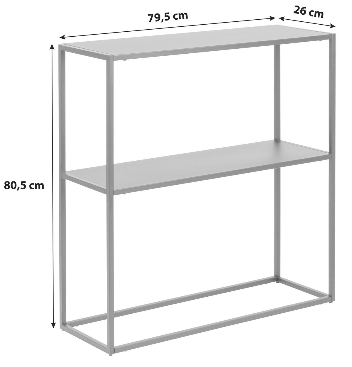 KONSOLENTISCH in Metall   - Weiss, Trend, Metall (79,5/80,5/26cm) - MID.YOU