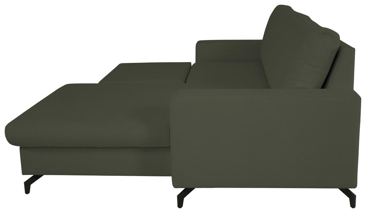 ECKSOFA CLARA Grün Rückenkissen, Bettkasten, Liegefläche im Originalstoff  - Grün, MODERN, Textil (240/177cm) - P & B