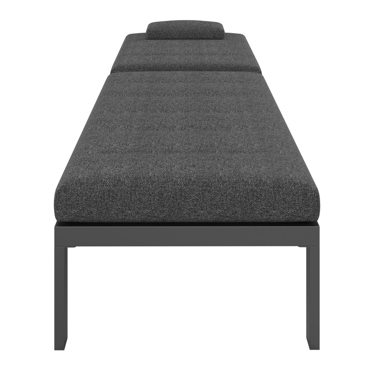 LEŽALJKA VRTNA   metal, tekstil  antracit    - antracit, Moderno, metal/tekstil (199/30/67cm) - Ambia Garden