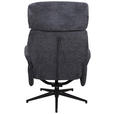 RELAXSESSELSET Webstoff    - Schwarz/Dunkelblau, Design, Textil/Metall (74/106-96/72-101cm) - Carryhome