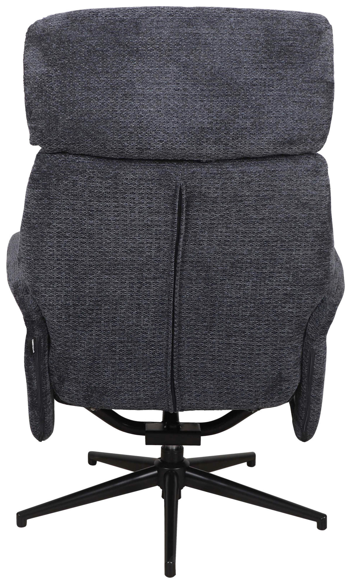 RELAXSESSELSET Webstoff    - Schwarz/Dunkelblau, Design, Textil/Metall (74/106-96/72-101cm) - Carryhome