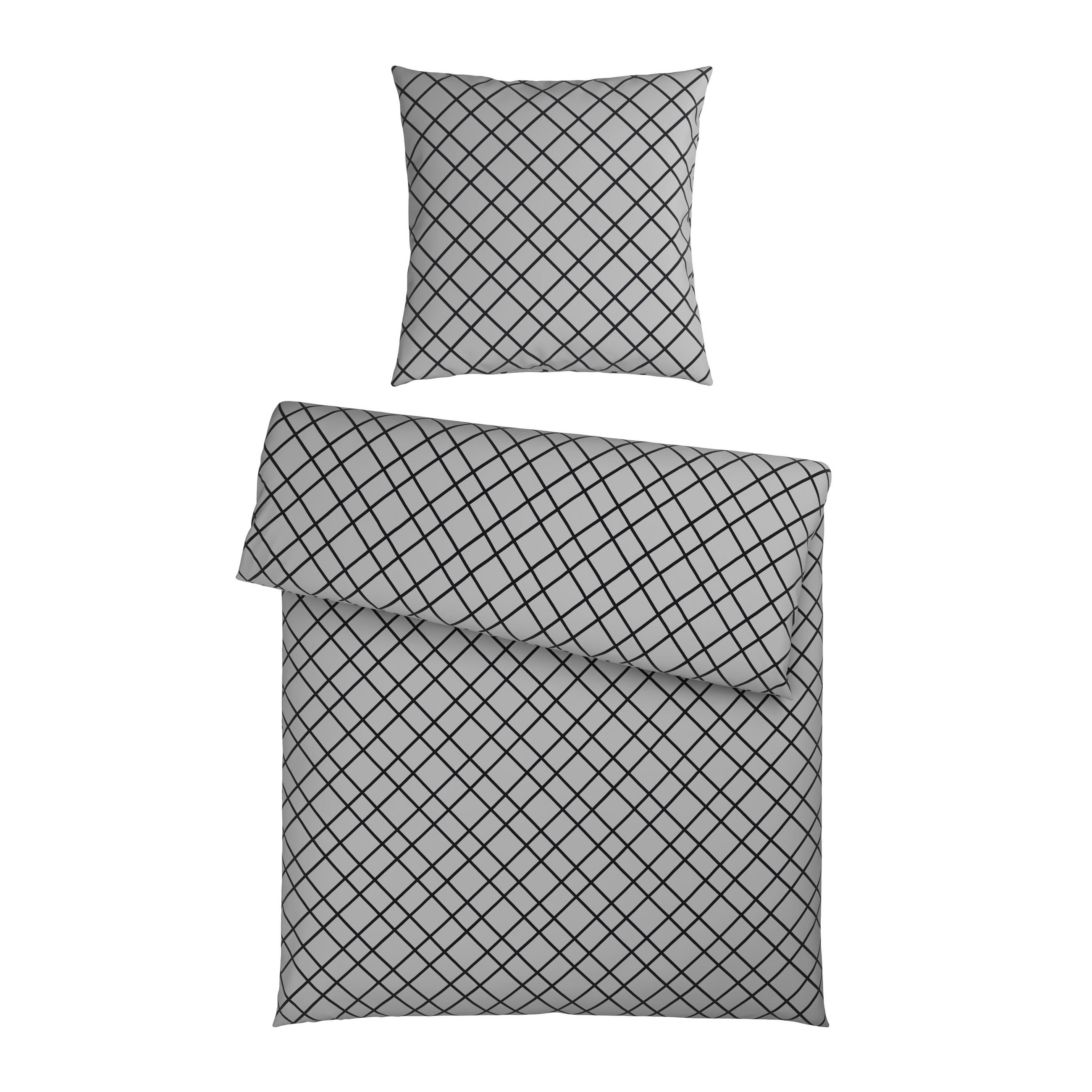 BETTWÄSCHE Flanell 155/220 cm  - Grau, KONVENTIONELL, Textil (155/220cm) - Esposa