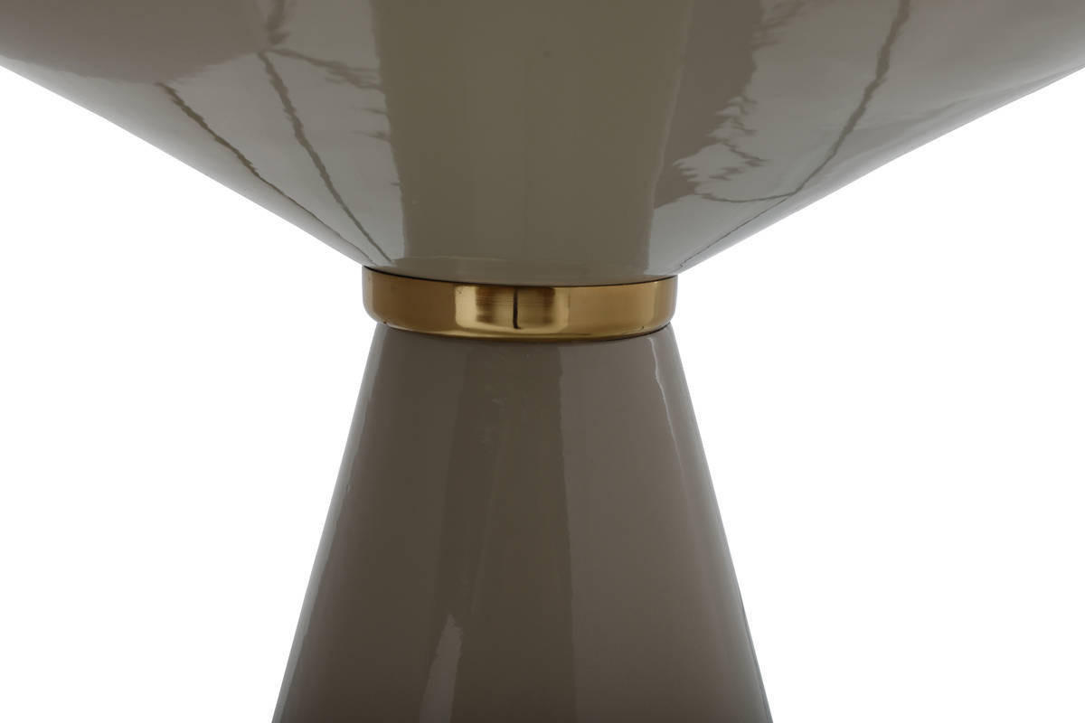 BEISTELLTISCH in Metall  - Taupe/Goldfarben, Trend, Metall (47/41cm) - Kayoom