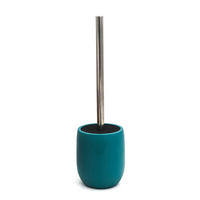 WC SADA - ŠTĚTKA A DRŽÁK - petrolej, Basics, kov/plast (10,5/35,5/10,5cm) - Sadena