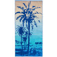 STRANDTUCH GRADO Blau, Beige 90/180 cm  - Blau/Beige, KONVENTIONELL, Textil (90/180cm) - Esposa