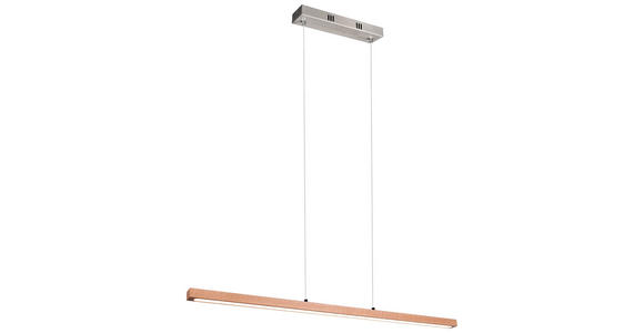 LED-HÄNGELEUCHTE 114 cm  - Eichefarben, LIFESTYLE, Holz/Kunststoff (114cm) - Novel