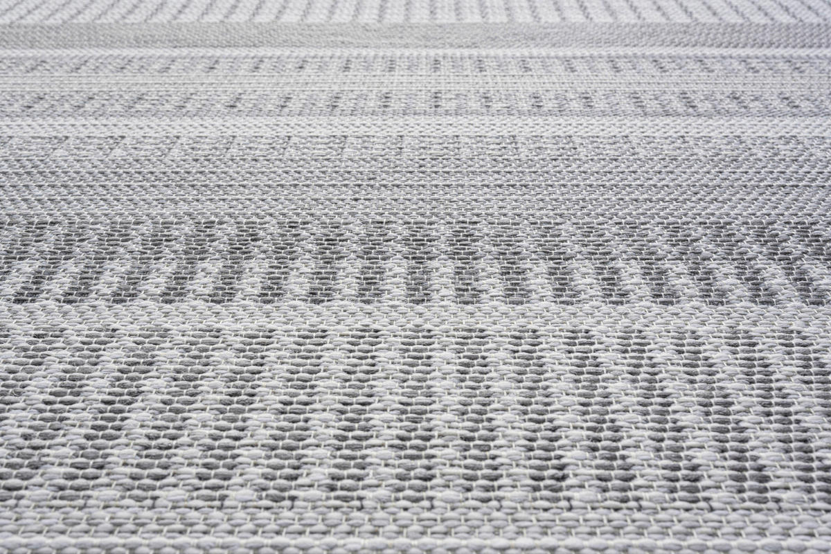OUTDOORTEPPICH  für Terrasse und Balkon 80/150 cm Grau  - Grau, Design, Textil (80/150cm) - Novel