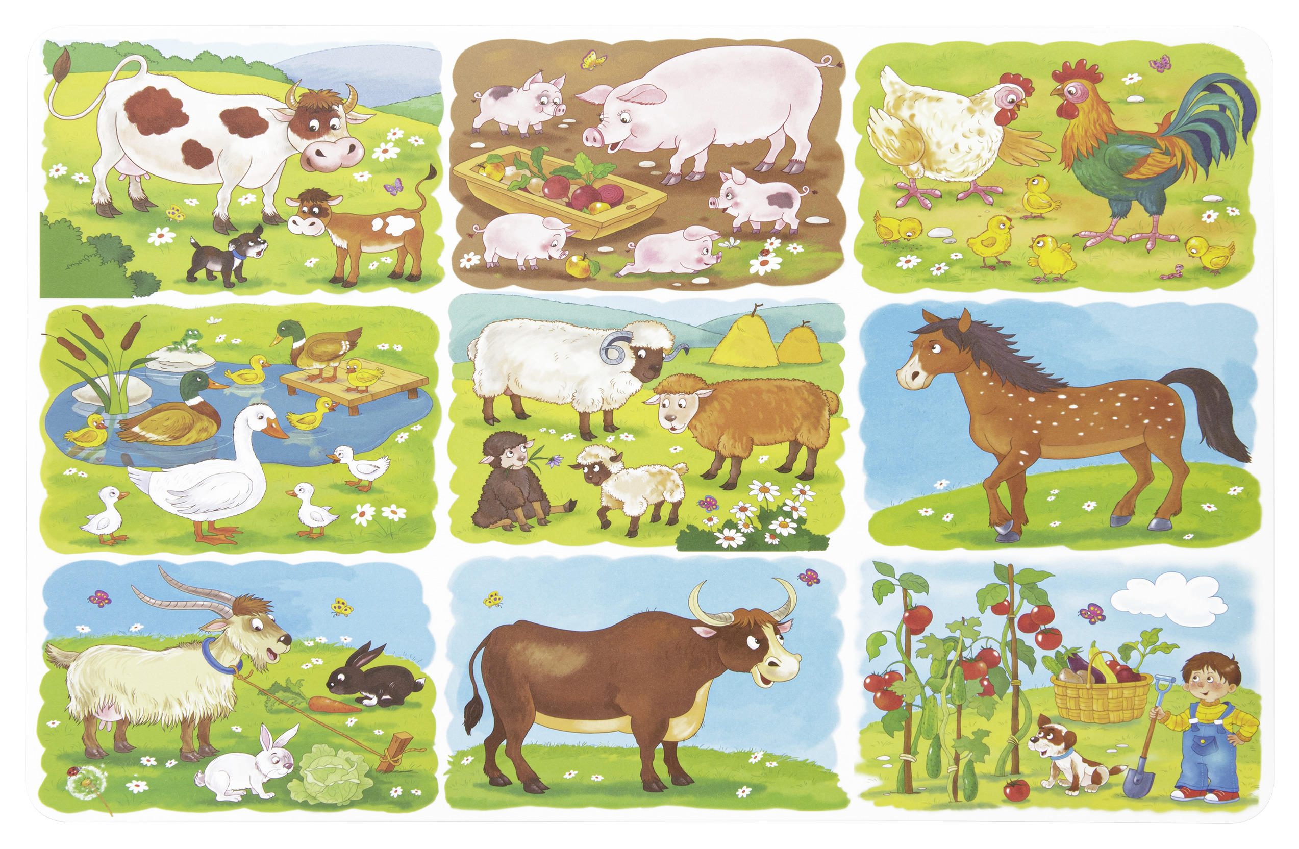 Kindertischset Sven aus Kunststoff, 28x44 cm