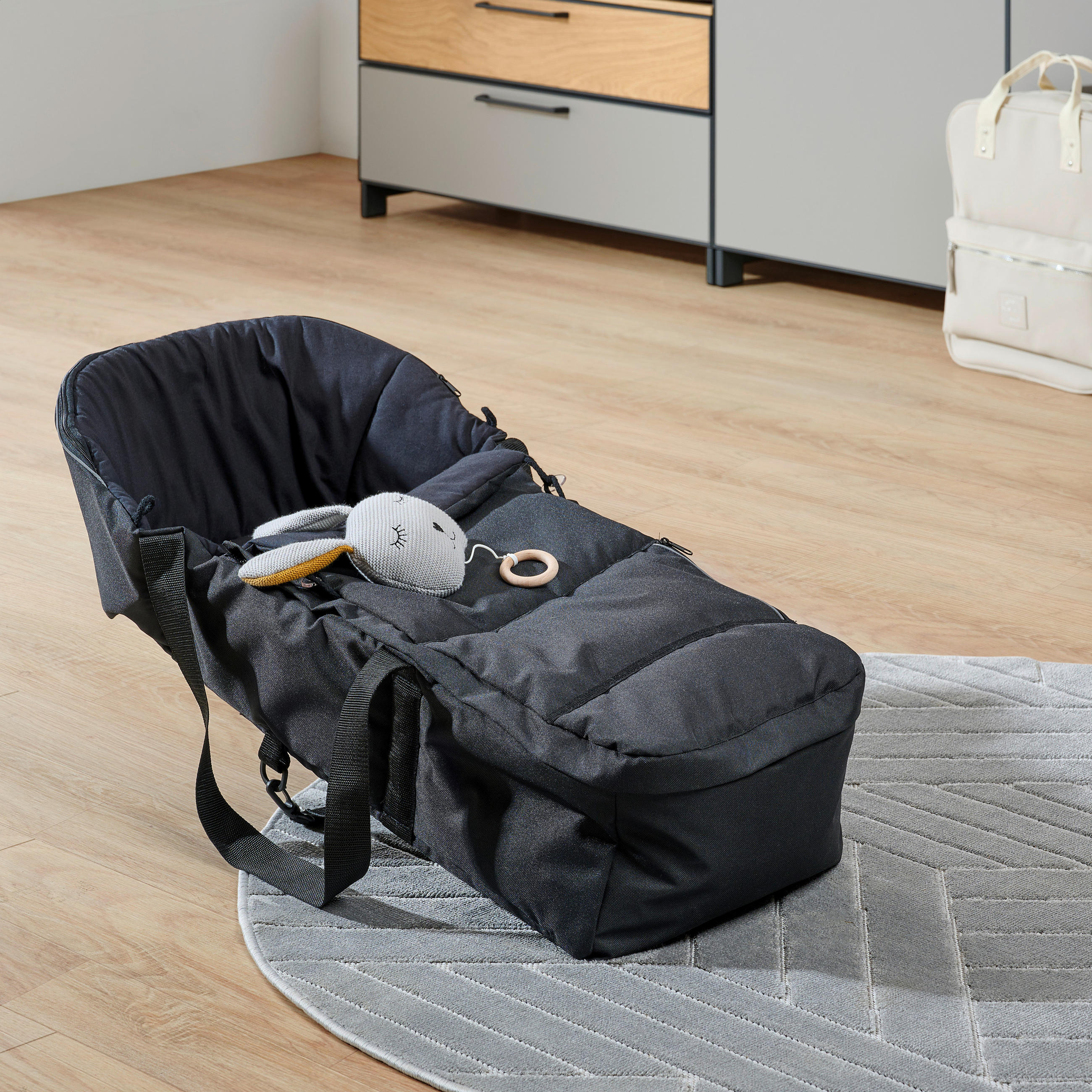 SOFTTRAGETASCHE - Schwarz, Basics, Kunststoff/Textil (70/32/22cm)
