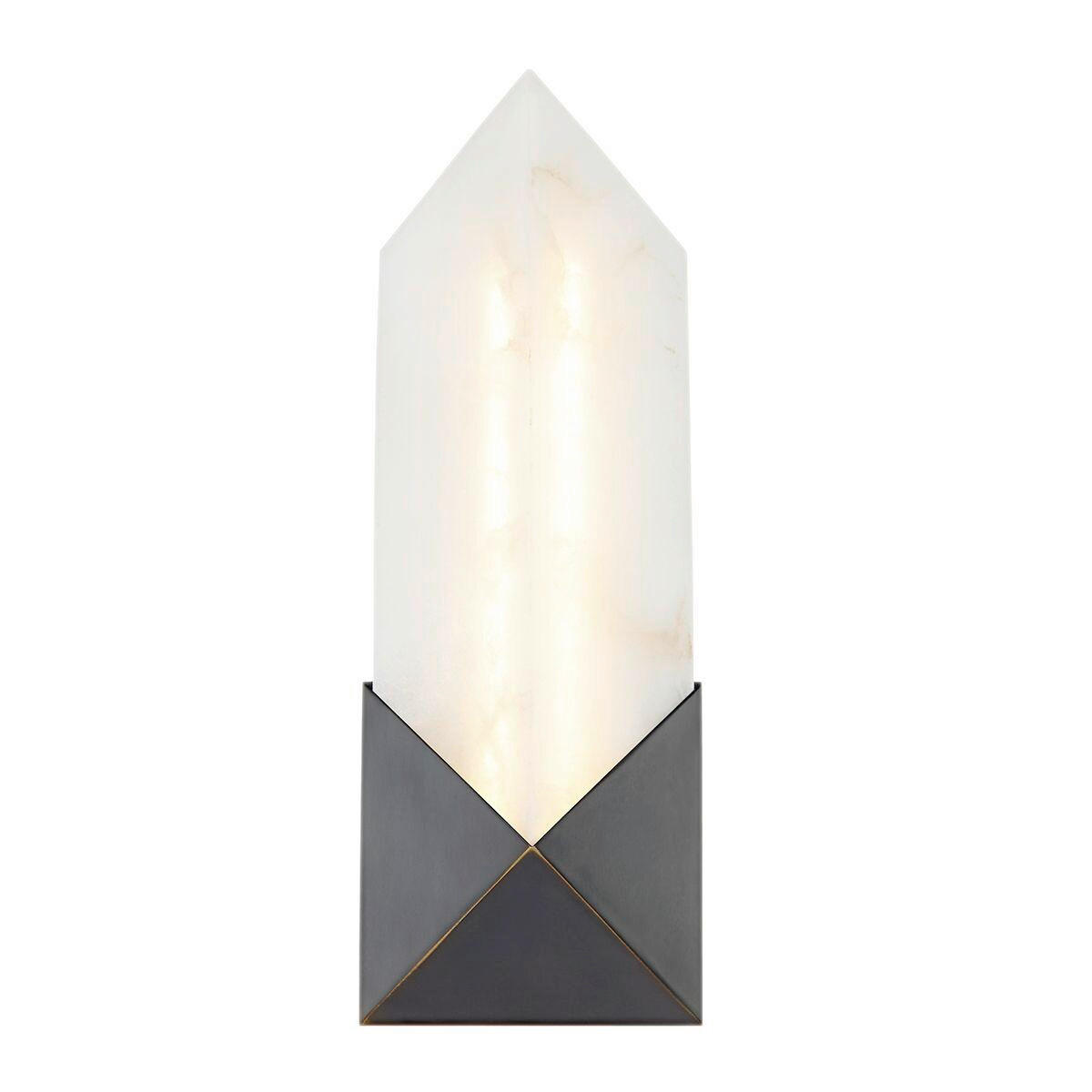 LED-WANDLEUCHTE    - Braun, KONVENTIONELL, Stein/Metall (30,5/11,7/6,6cm) - Elstead Lighting