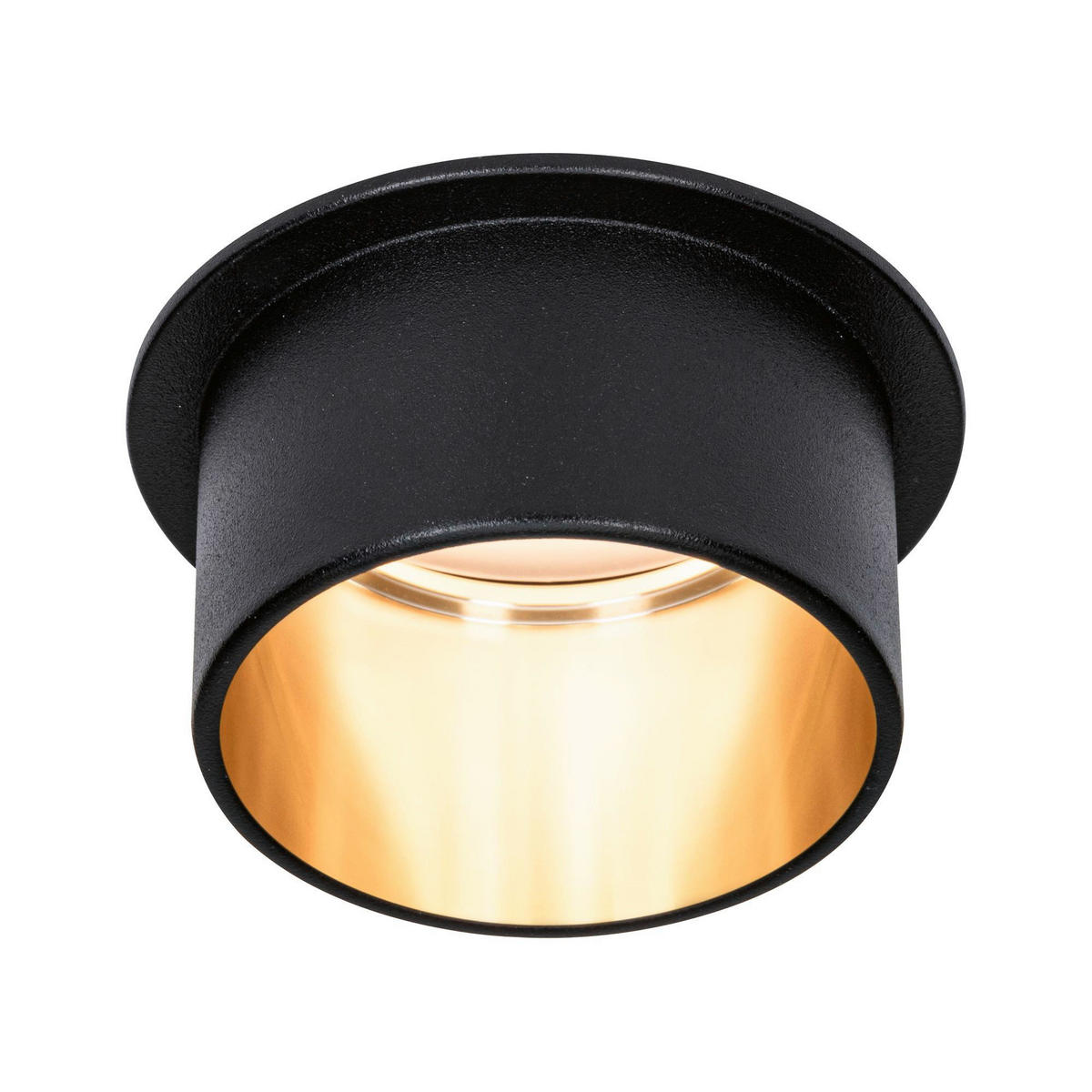 DECKENLEUCHTE 93378 6,8 cm  - Goldfarben/Schwarz, Basics, Metall (6,8cm) - Paulmann