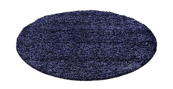 HOCHFLORTEPPICH 120 cm Life 1500 Dunkelblau - Dunkelblau, KONVENTIONELL, Textil (120cm) - Novel