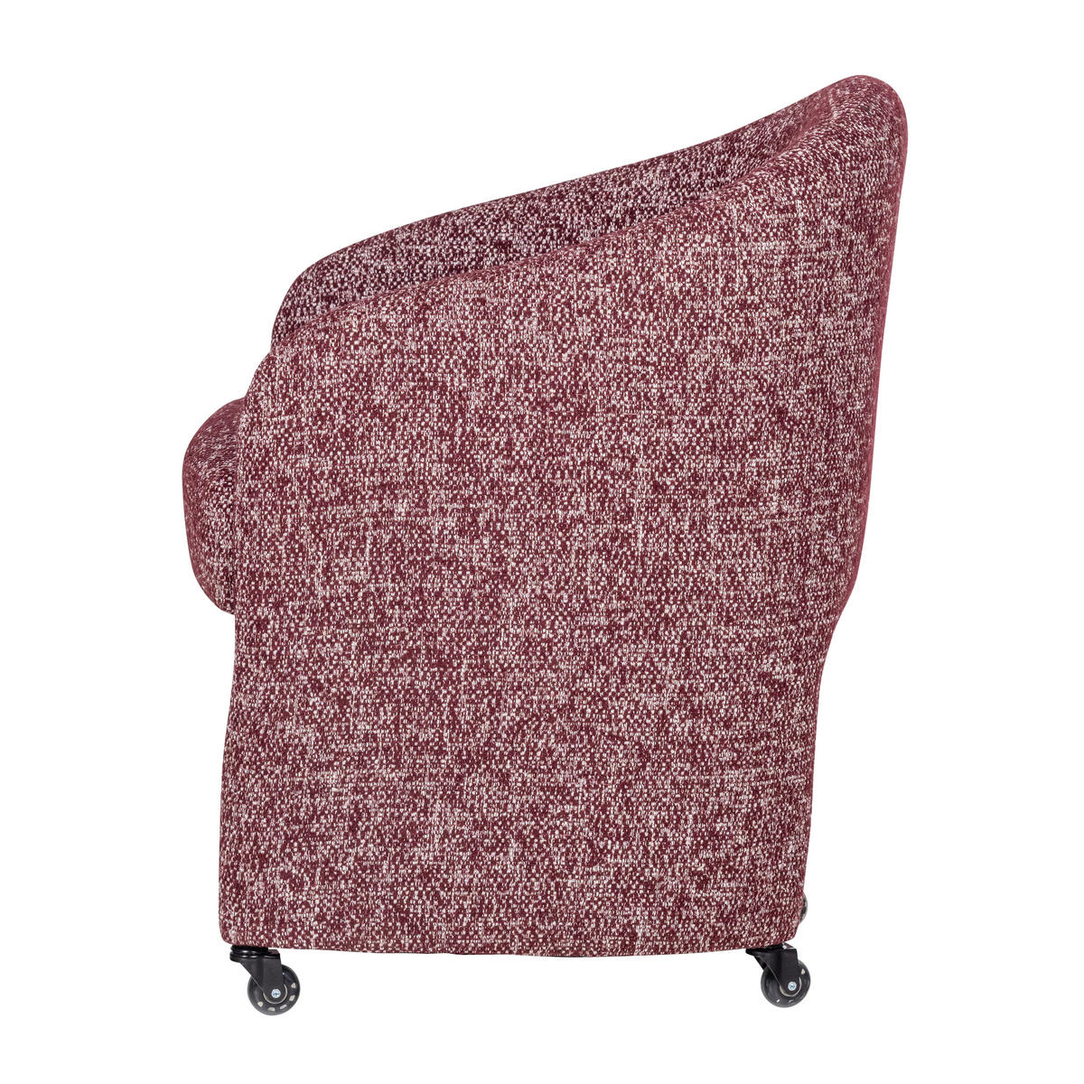 ARMLEHNSTUHL   Webstoff  Bordeaux  - Bordeaux, MODERN, Kunststoff/Textil (64/83/64cm) - Livetastic
