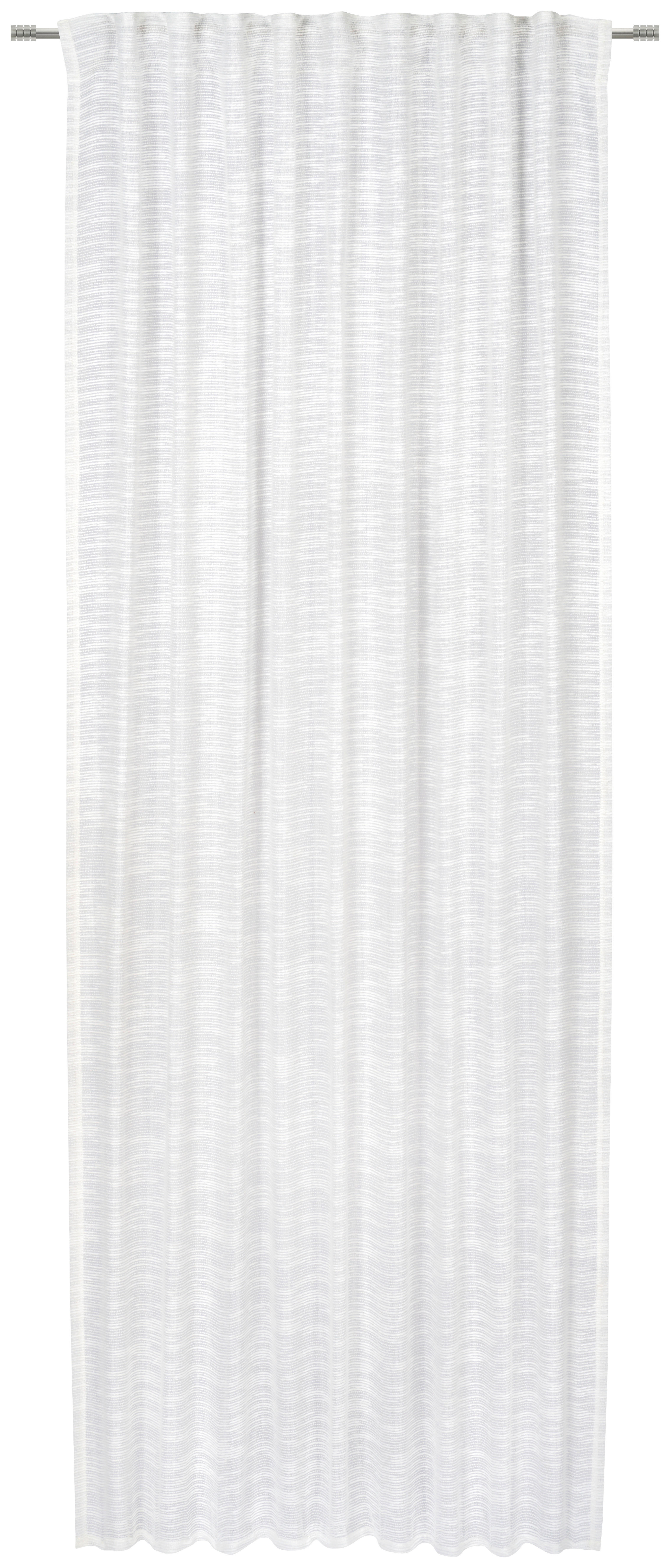 FERTIGVORHANG halbtransparent 140/245 cm   - Weiß, Basics, Textil (140/245cm) - Esposa