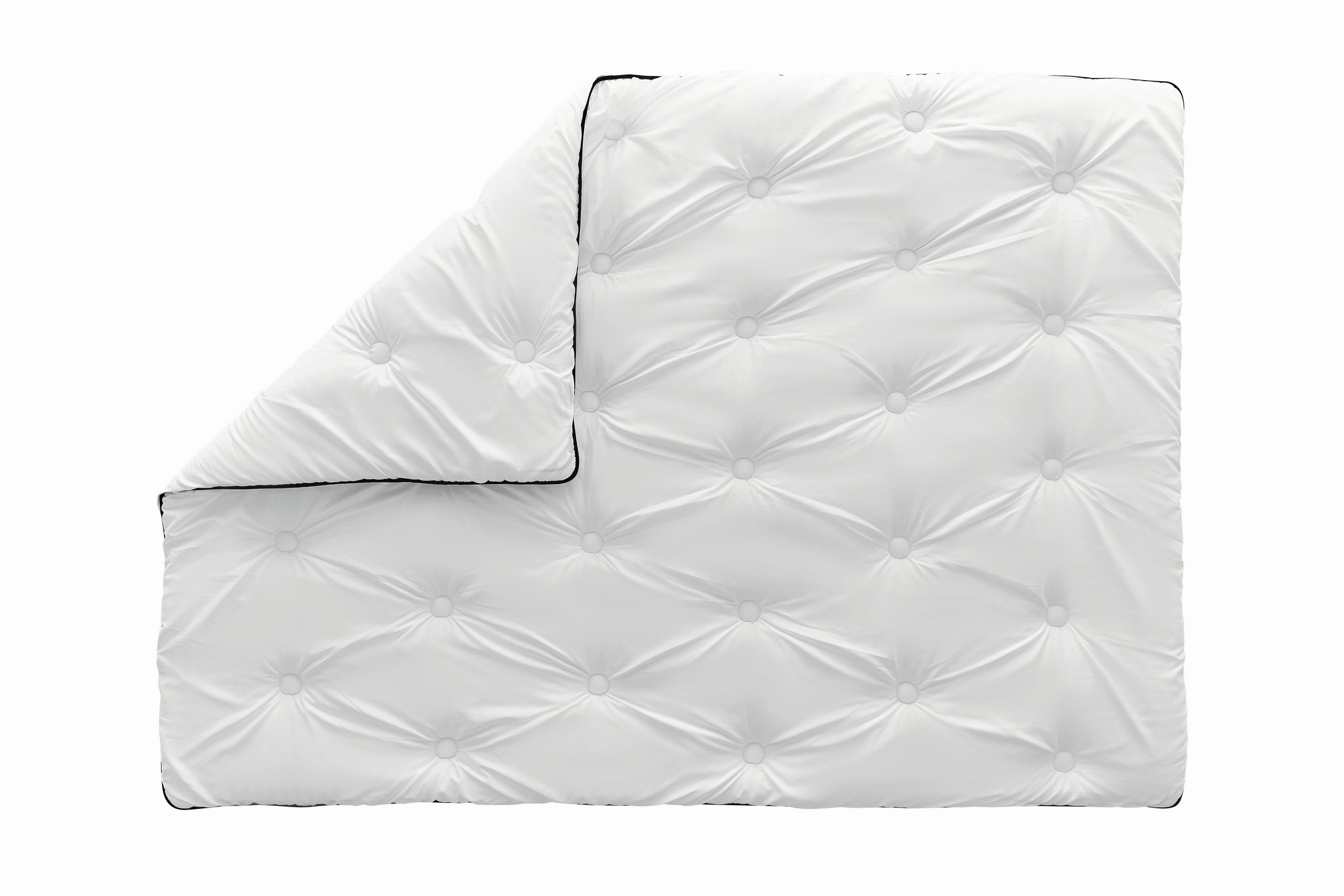 BETTDECKE - Weiß, Basics, Textil (155/220/7cm) - Yatas