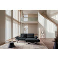 ECKSOFA  in Flachgewebe Anthrazit  234/155 cm  - Anthrazit/Schwarz, Design, Textil/Metall (234/155cm) - Dieter Knoll
