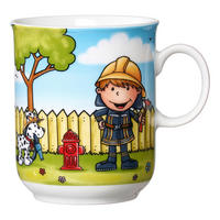 KINDERBECHER Feuerwehrmann  - Multicolor, KONVENTIONELL, Keramik (11/8/9cm) - Ritzenhoff Breker