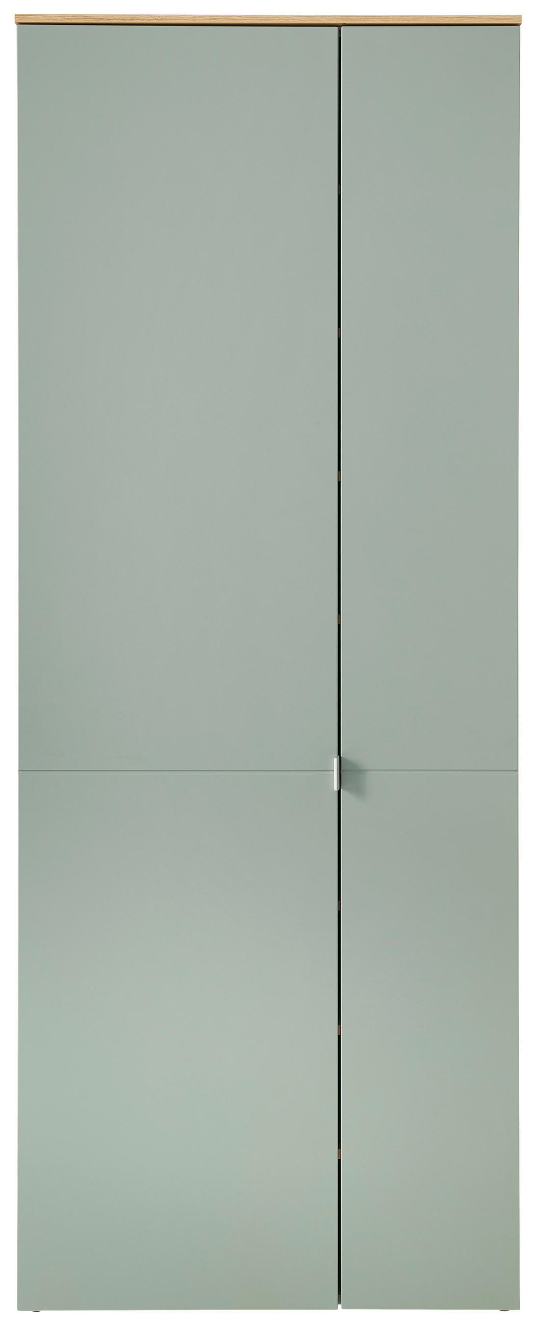 GARDEROBNA OMARA žajbljevo zelena, hrast artisan - srebrne barve/črna, Design, kovina/umetna masa (78/202/38cm) - Xora