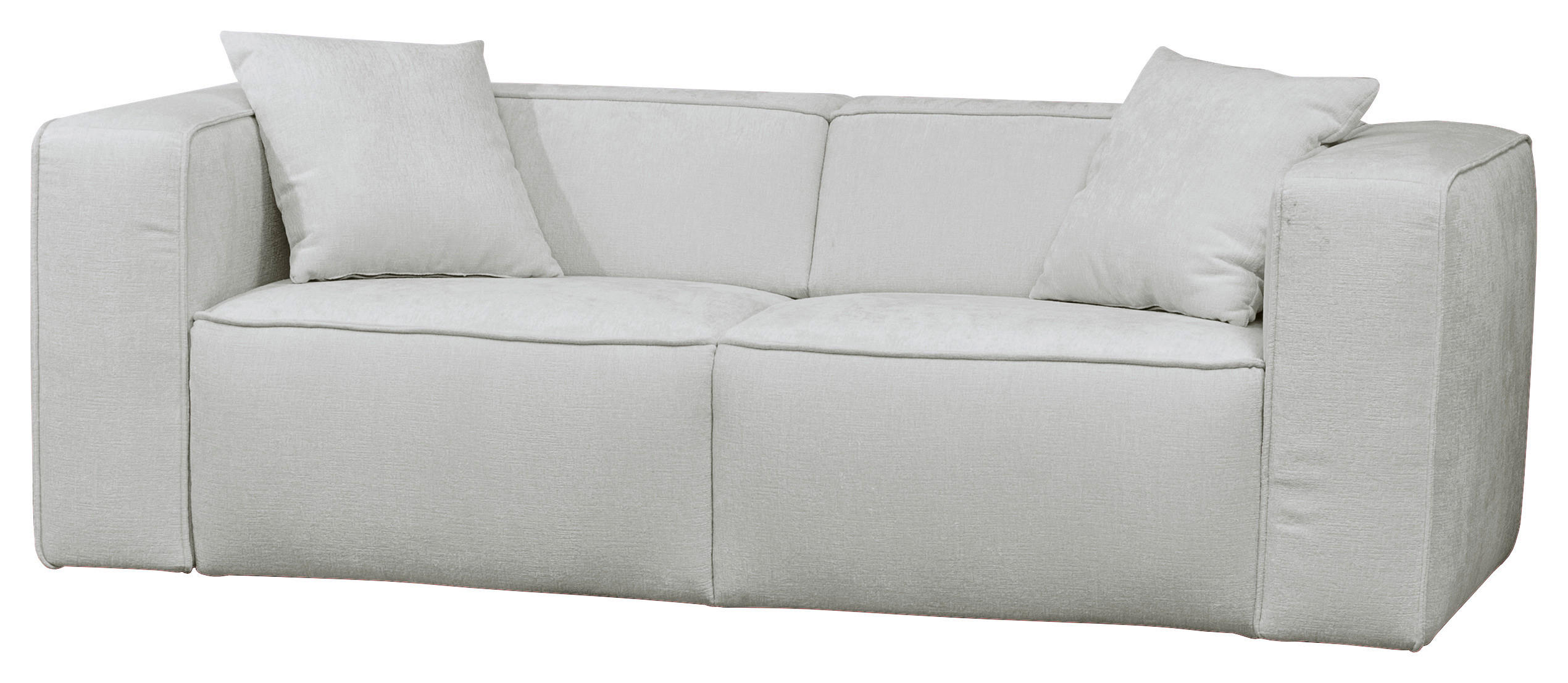 SCHLAFSOFA Chenille Hellgrau  - Hellgrau/Schwarz, Design, Kunststoff/Textil (227/74/105cm) - Novel