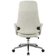 CHEFSESSEL Webstoff Chromfarben, Beige  - Chromfarben/Beige, Design, Kunststoff/Textil (80/117/126.5/59cm) - Novel