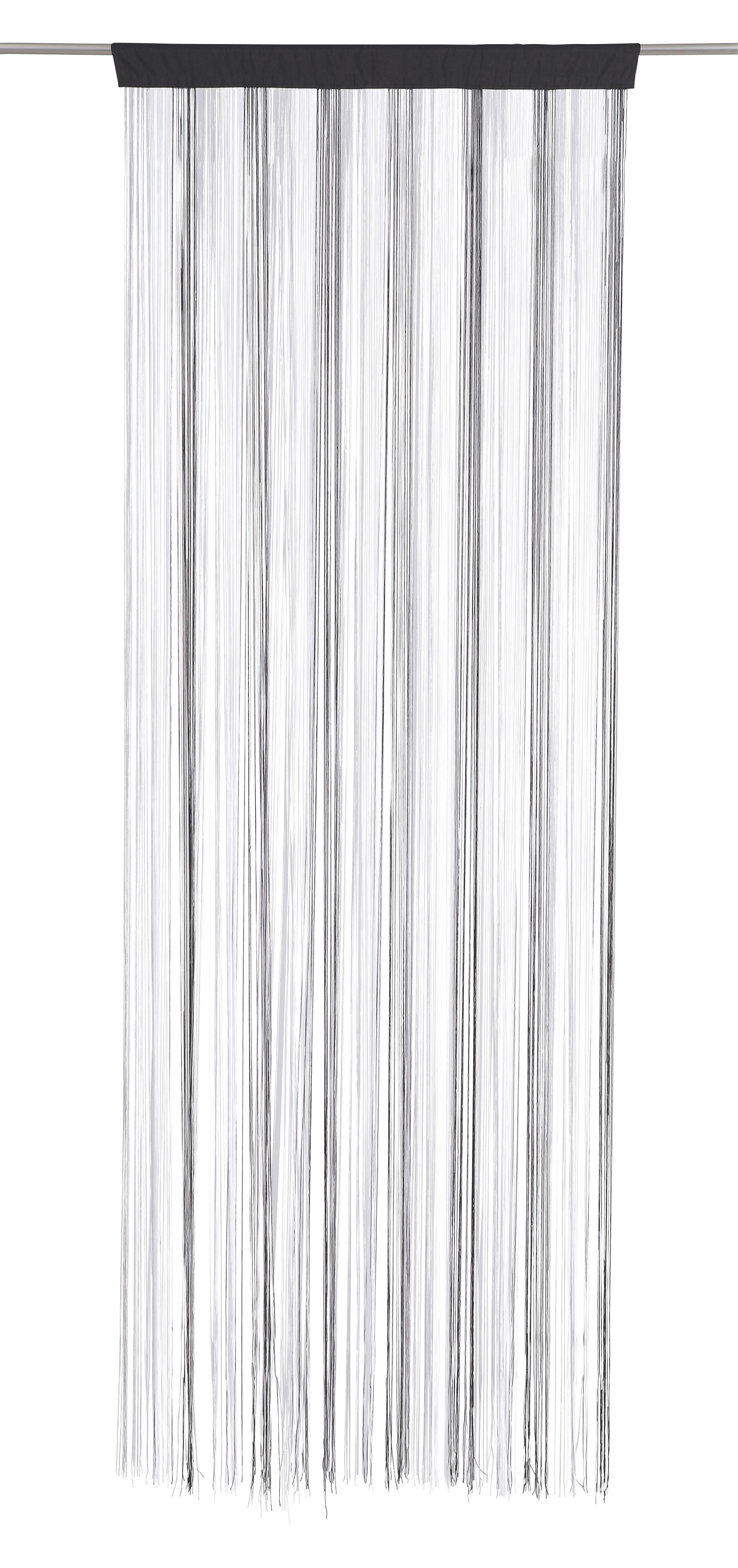 ZSINÓRFÜGGÖNY Áttetsző  - Fehér/Fekete, Basics, Textil (90/245cm) - Boxxx