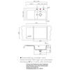 SPÜLE Juna 90 / 50140287  - Schwarz, Basics, Keramik (90/20/51cm) - Systemceram
