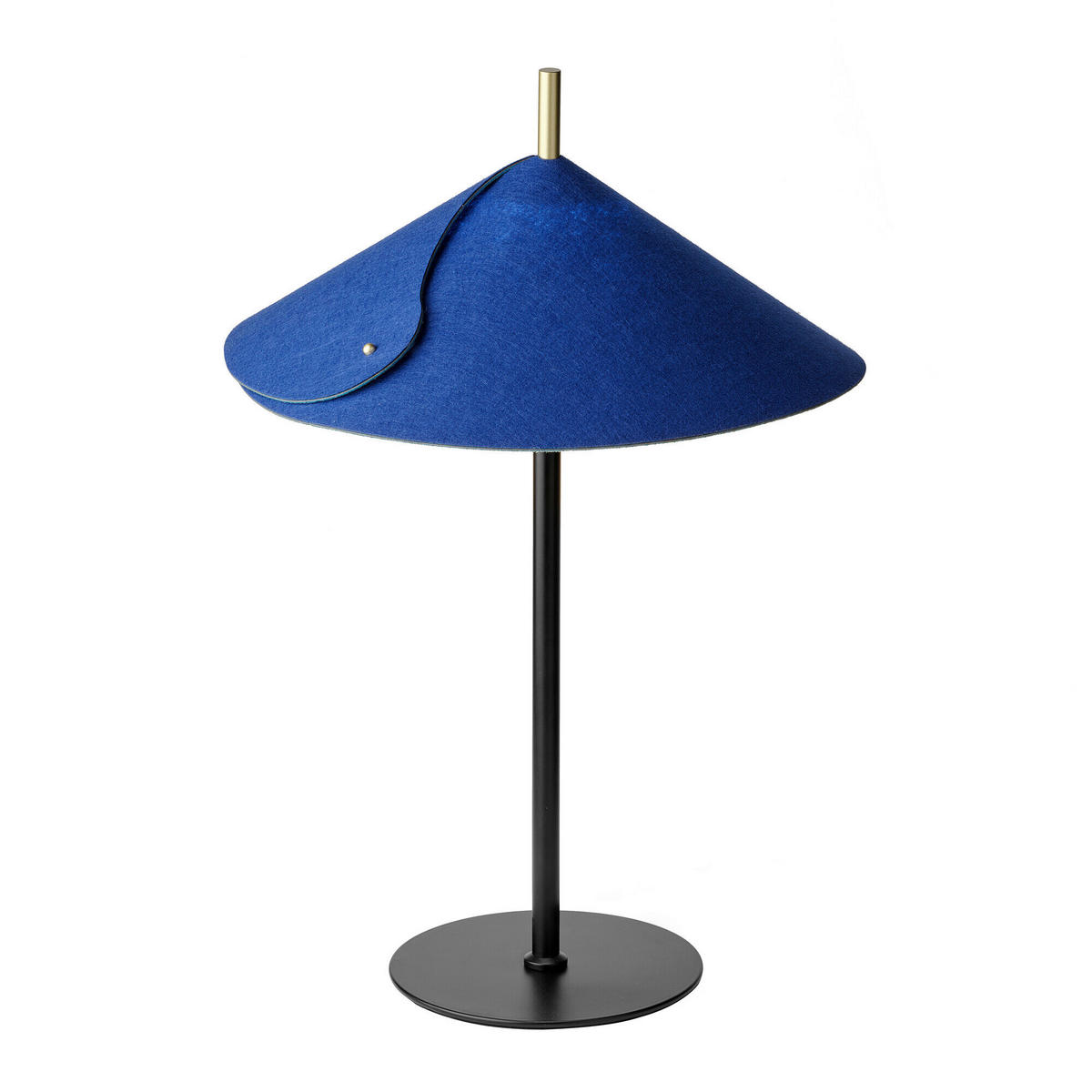 TISCHLEUCHTE 35/52 cm   - Blau, Basics, Glas/Textil (35/52cm) - Osram