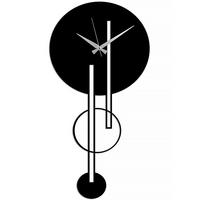 WANDUHR Schwarz 32/62/3 cm  - Schwarz, LIFESTYLE, Metall (32/62/3cm)