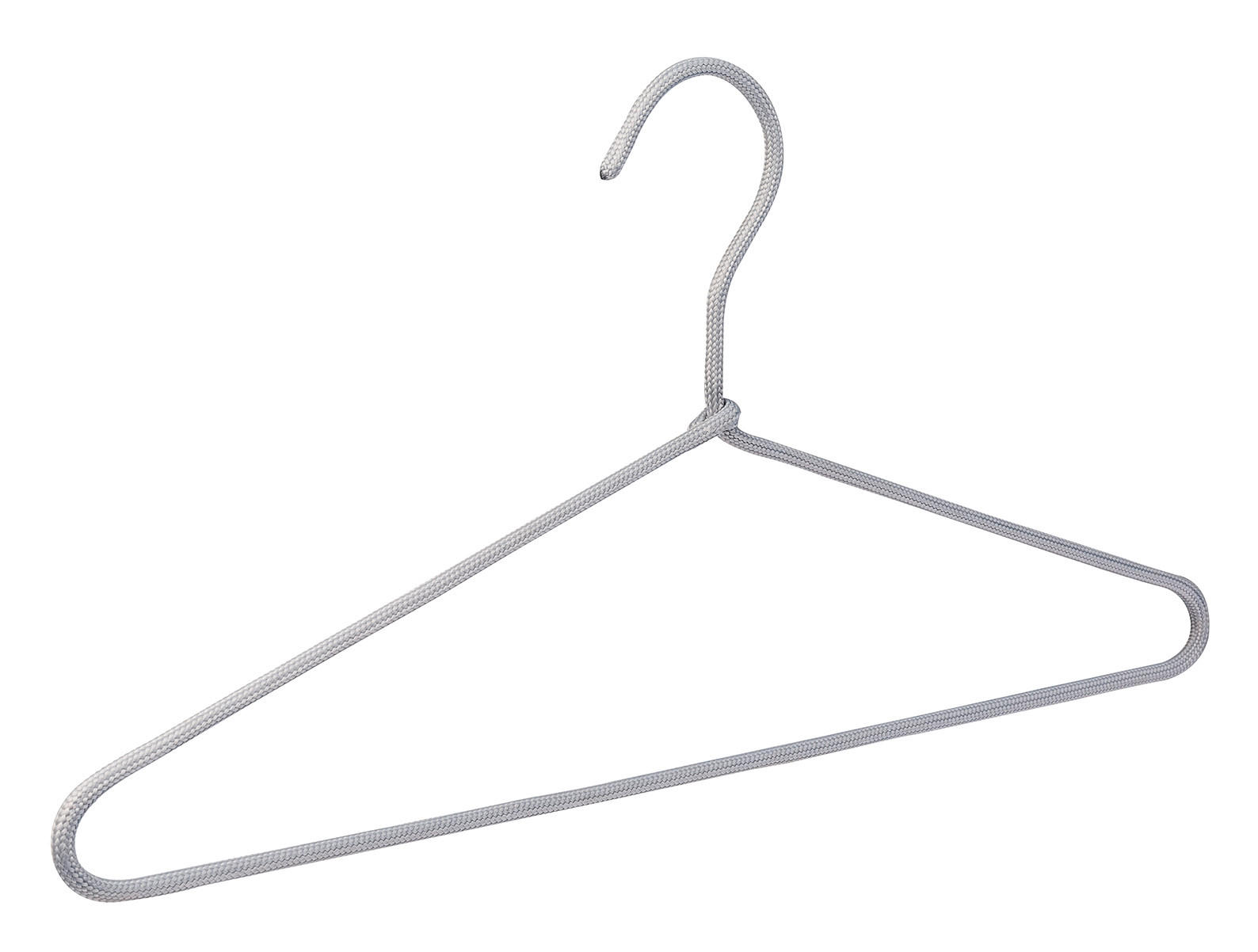 KLEIDERBÜGEL Metall, Textil  - Grau, Basics, Textil/Metall (40/24/0,8cm)