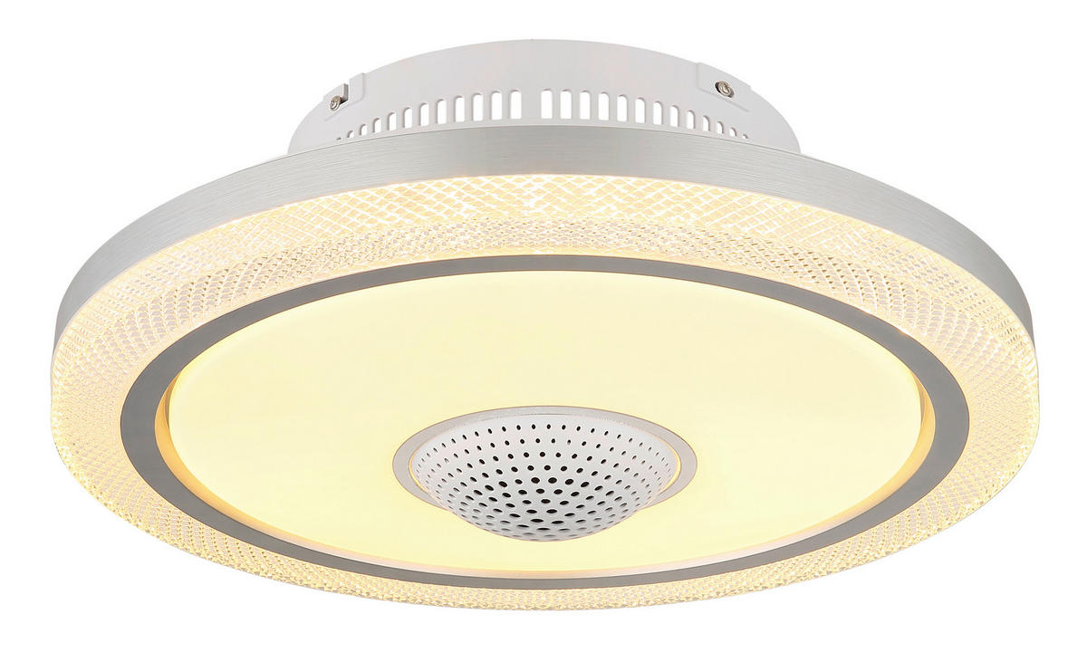 VENTILATOR STROPNI  prozirno, opalna, bijela    SHELLY  - bijela/prozirno, Design, metal/plastika (50/21cm) - Globo