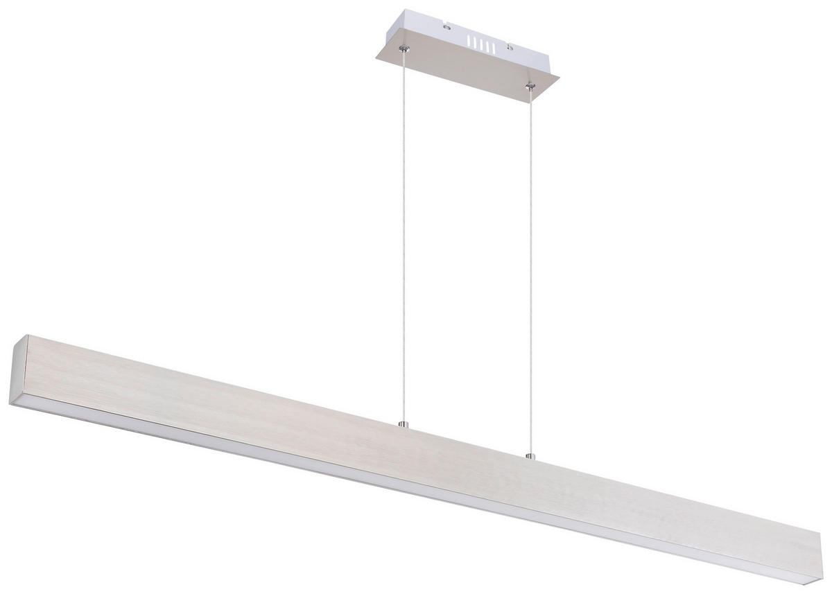 LED SVJETILJKA VISEĆA    121/8/120 cm    VERENA  - bijela/boje nikla, Design, metal/plastika (121/8/120cm) - Globo