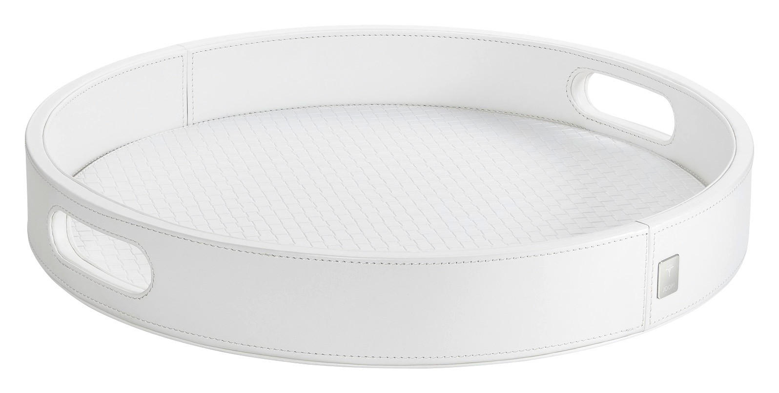 TABLETT Holz, Textil  - Weiß, Basics, Holz/Textil (36/5,2cm) - Joop!