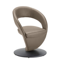 STUHL  in Stahl Mikrofaser  - Sandfarben/Schwarz, Design, Textil/Metall (62/86/61cm) - Moderano