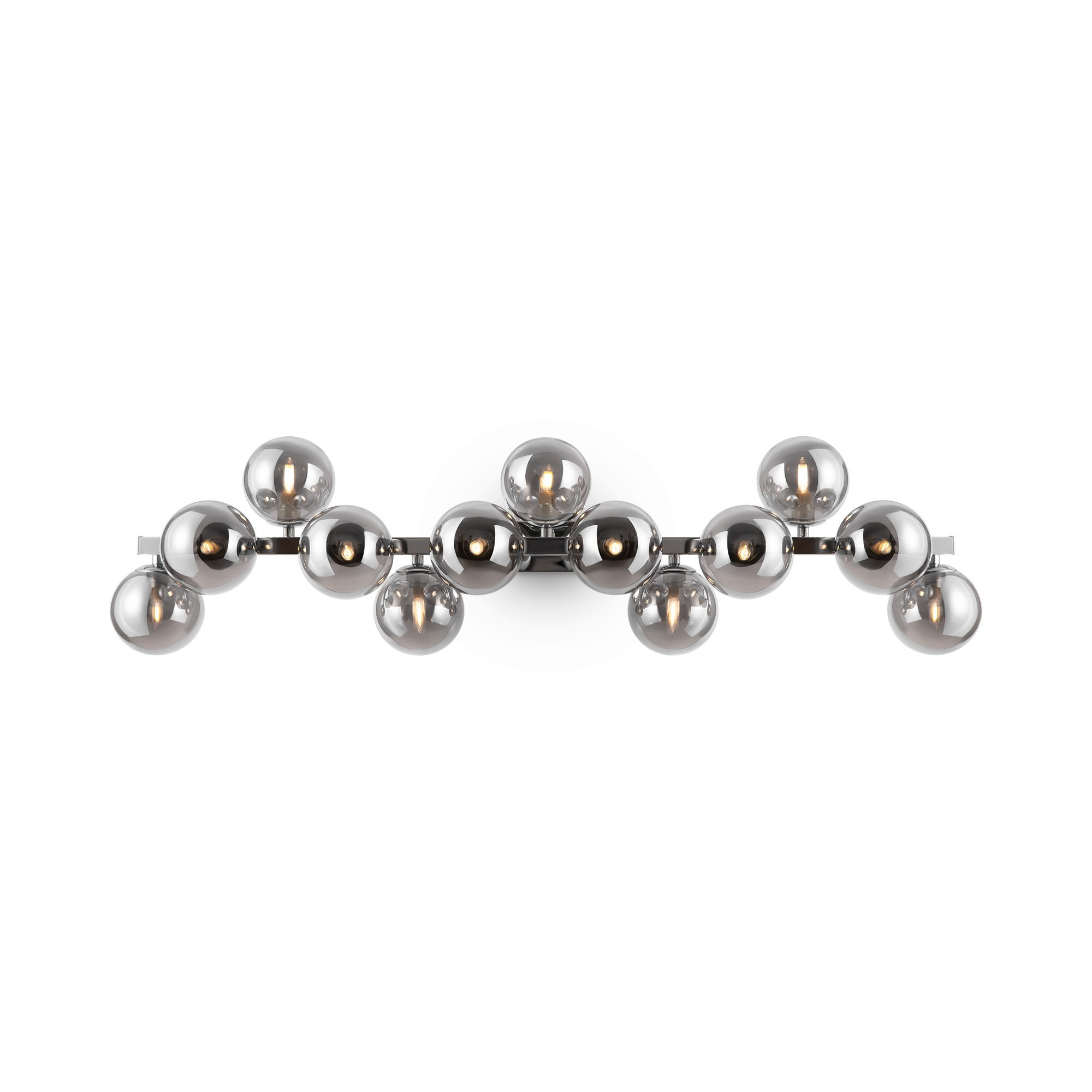 WANDLEUCHTE - Chromfarben/Grau, Trend, Glas/Metall (24/95/23cm) - MAYTONI