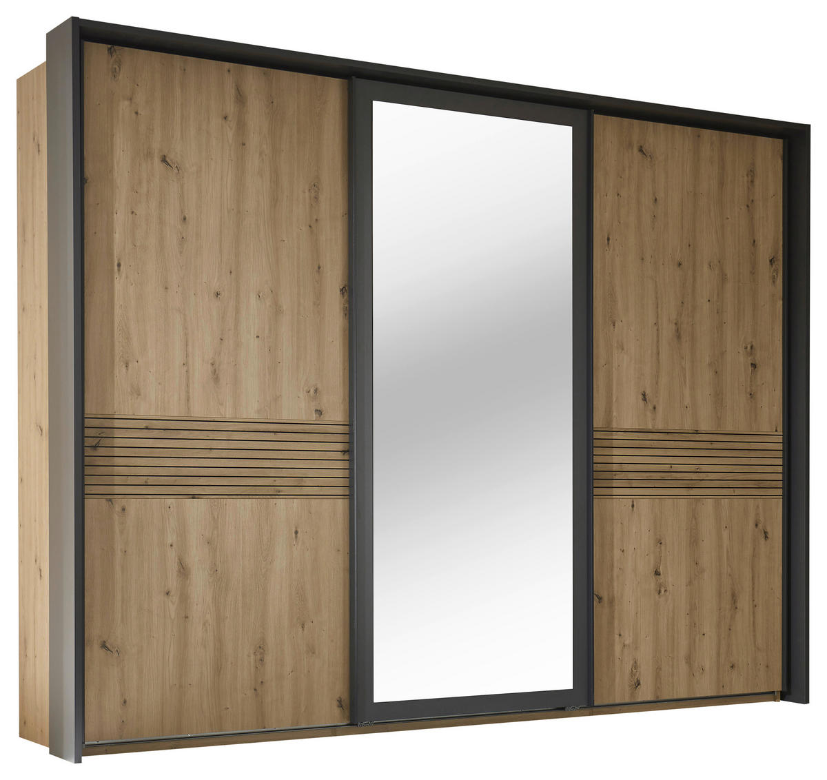PASSEPARTOUTRAHMEN 280/215/23 cm   - Graphitfarben, Konventionell, Holzwerkstoff (280/215/23cm) - Ti'me