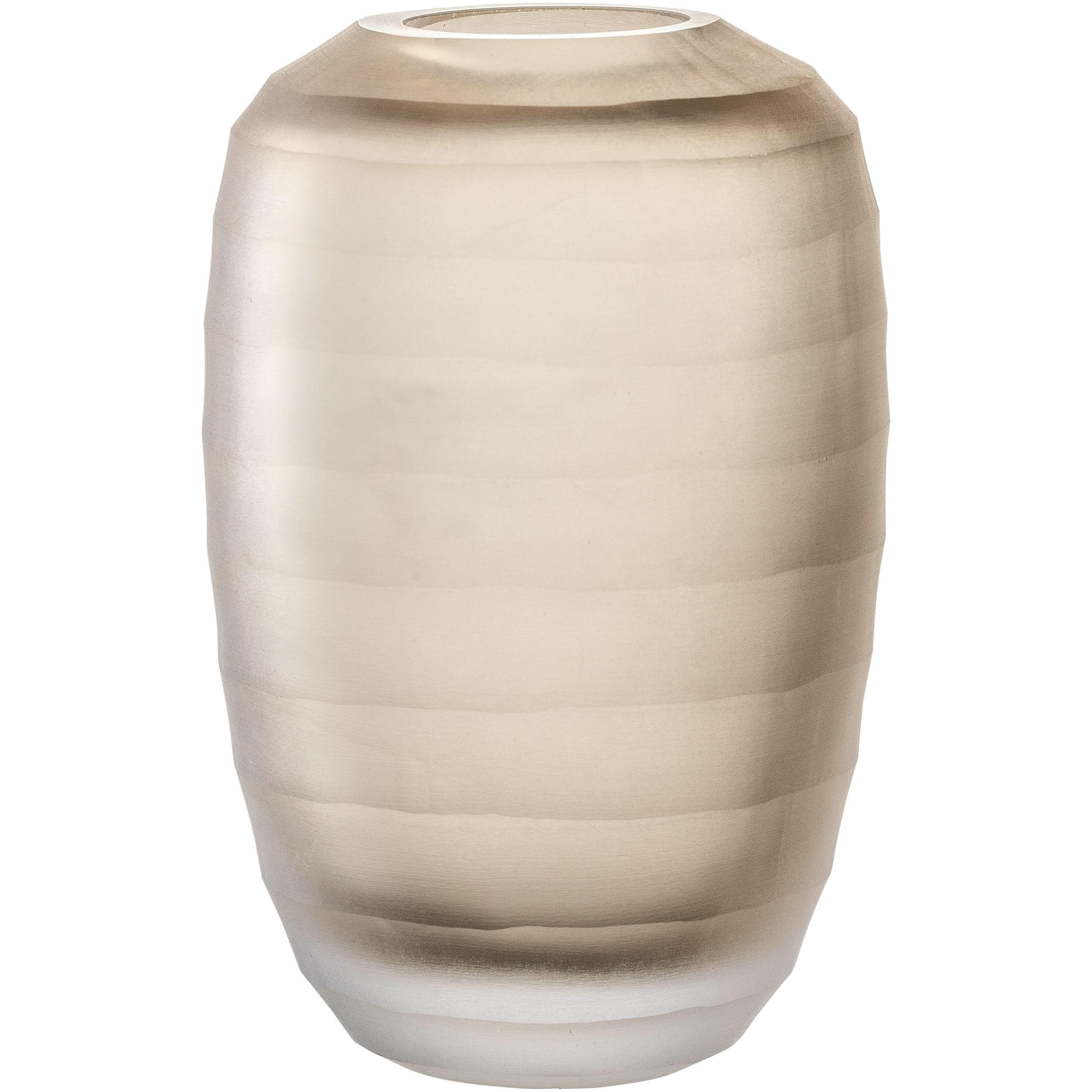 VASE  - Beige, KONVENTIONELL, Glas (10,00/15,50/10,0cm) - Leonardo
