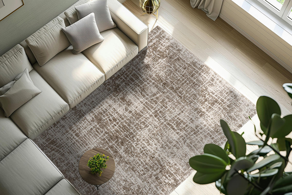 WEBTEPPICH 120/170 cm My Bella Taupe  - Taupe, Design, Textil (120/170cm) - Obsession