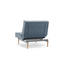 SESSEL Flachgewebe Blau - Blau/Silberfarben, Design, Holz/Textil (90/79/115cm) - Innovation