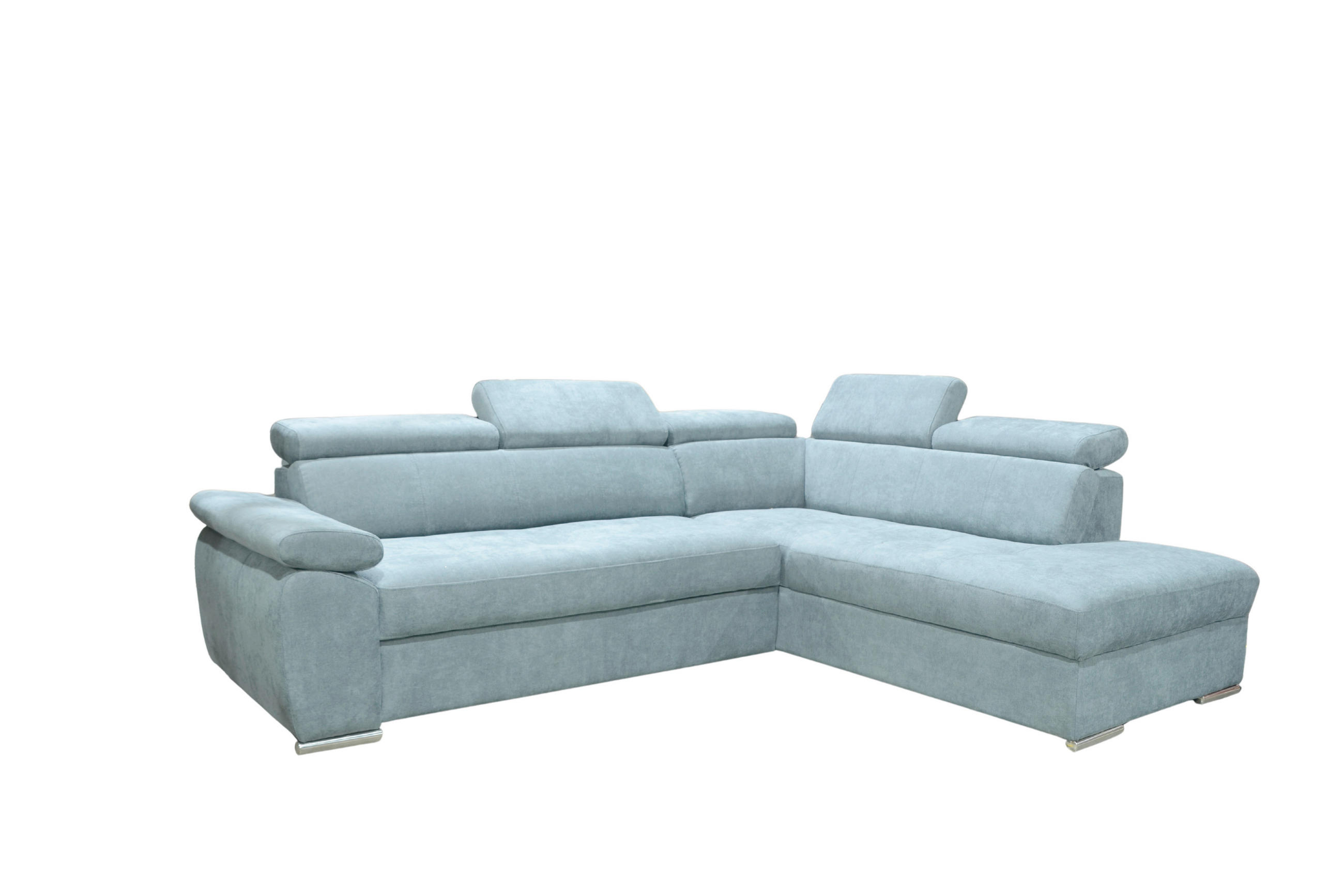 SJEDEĆA GARNITURA drvo, tekstil  siva   - siva, Moderno, drvo/tekstil (270/208cm) - Hom`in