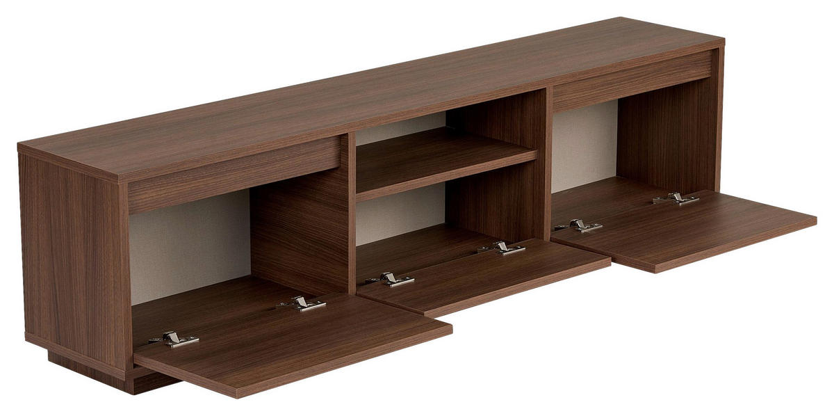 TV-ELEMENT Holzwerkstoff Walnussfarben  - Walnussfarben, MODERN, Holzwerkstoff (160/42/30cm) - MID.YOU