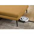 ECKSOFA in Echtleder Gelb  310/180 cm  - Gelb/Schwarz, Design, Leder/Metall (310/180cm) - Dieter Knoll