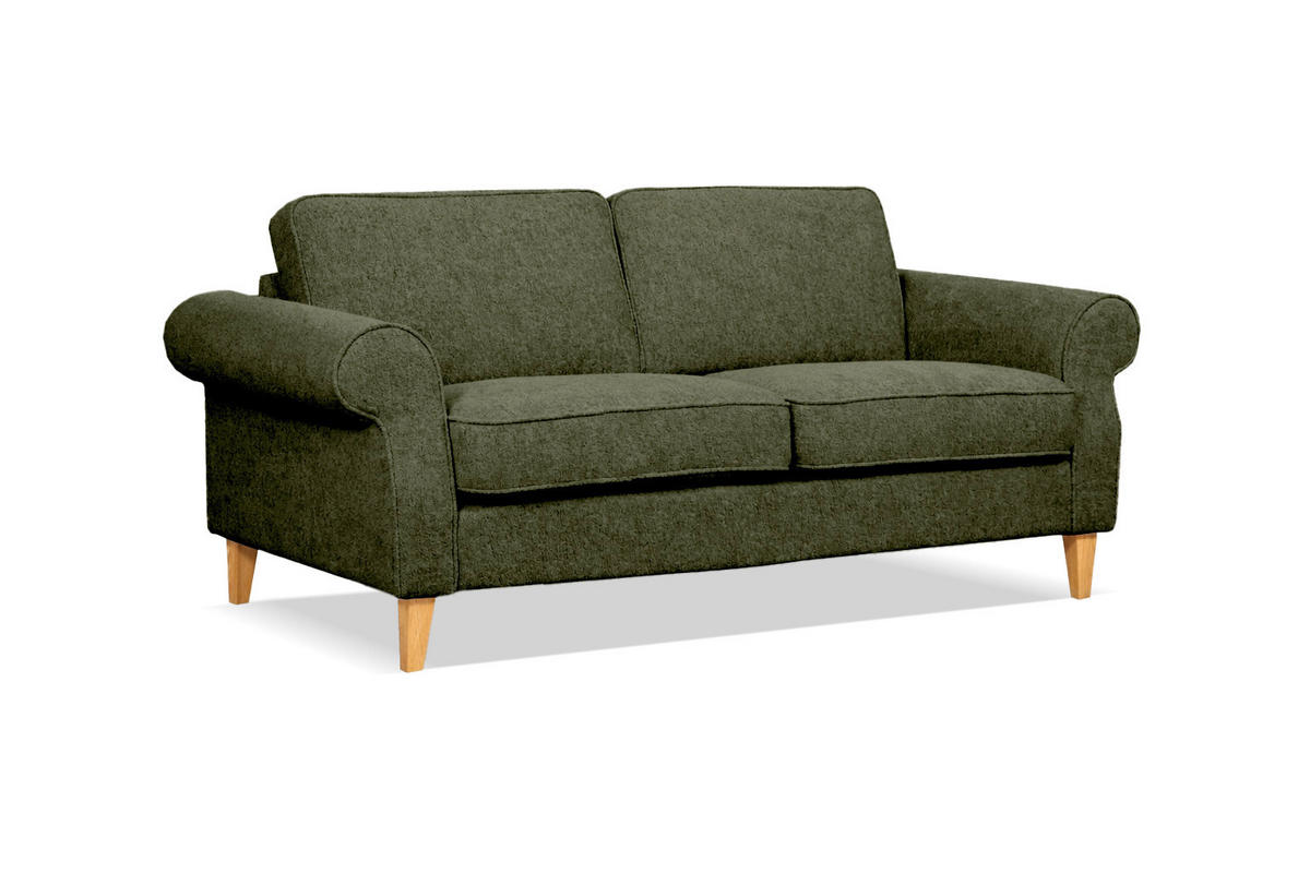 2-SITZER-SOFA NAOMI in Grün  - Grün, Design, Textil (194/82/91cm) - Livetastic