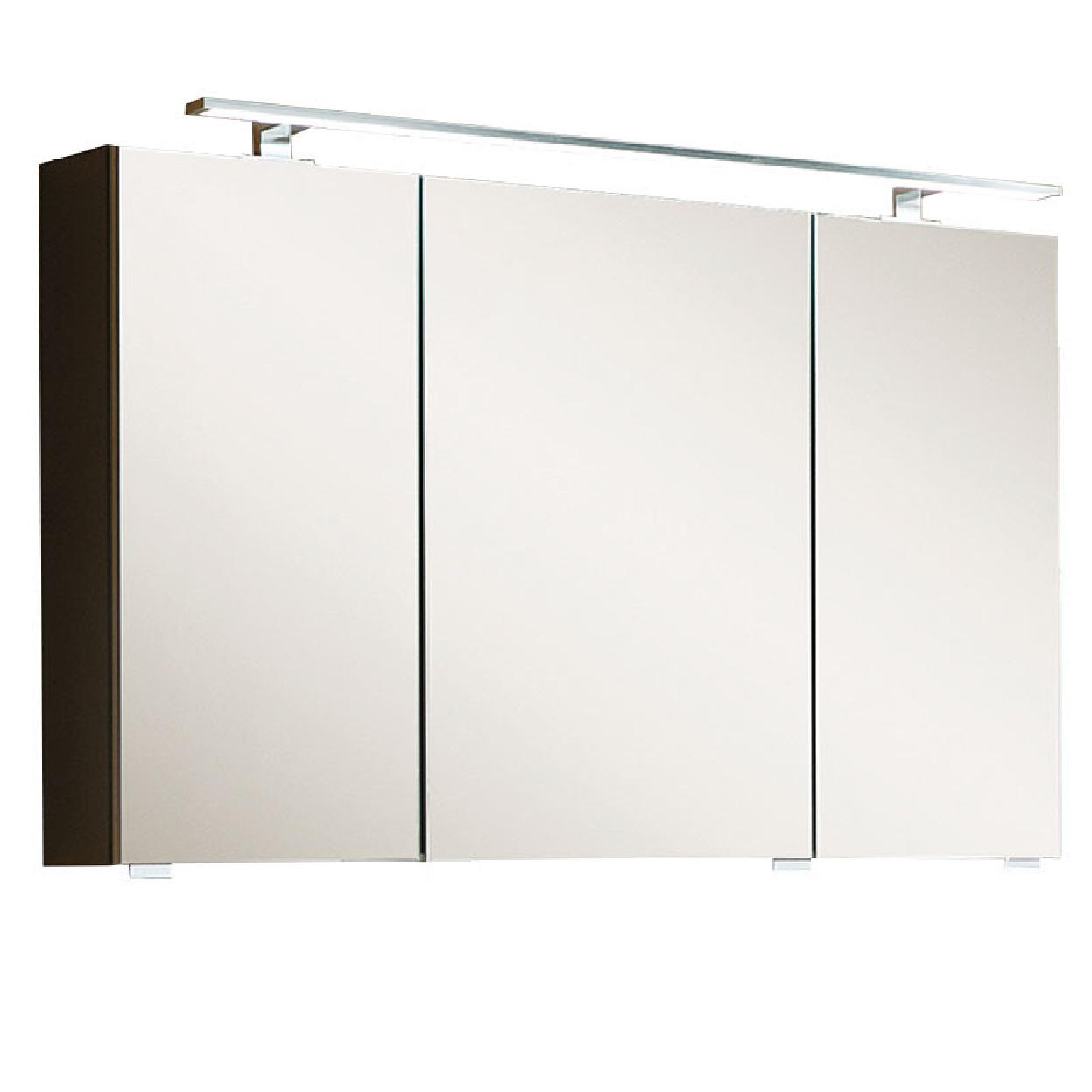 SPIEGELSCHRANK 100/64/15 cm  - Grau, MODERN, Glas/Holzwerkstoff (100/64/15cm) - Novel