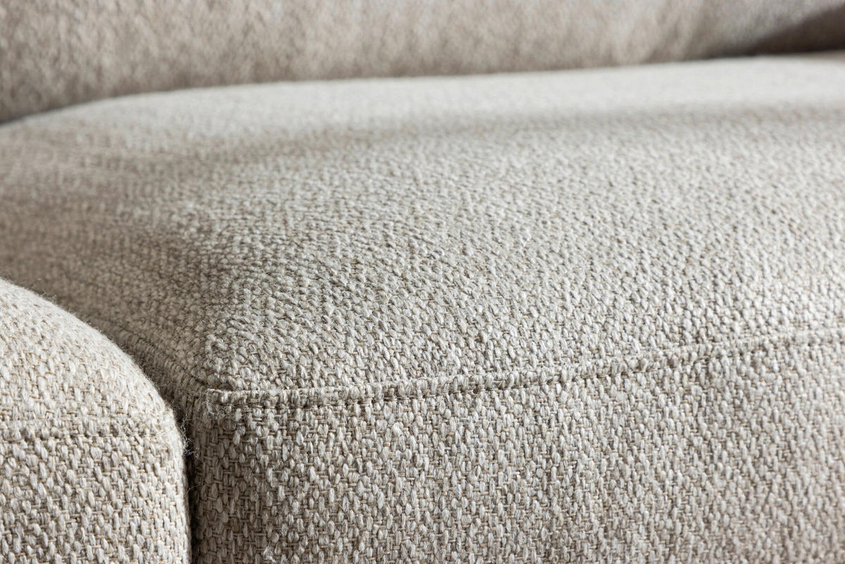 3-SITZER-SOFA Beige  - Beige, MODERN, Holz/Textil (214/90/88cm) - Livetastic