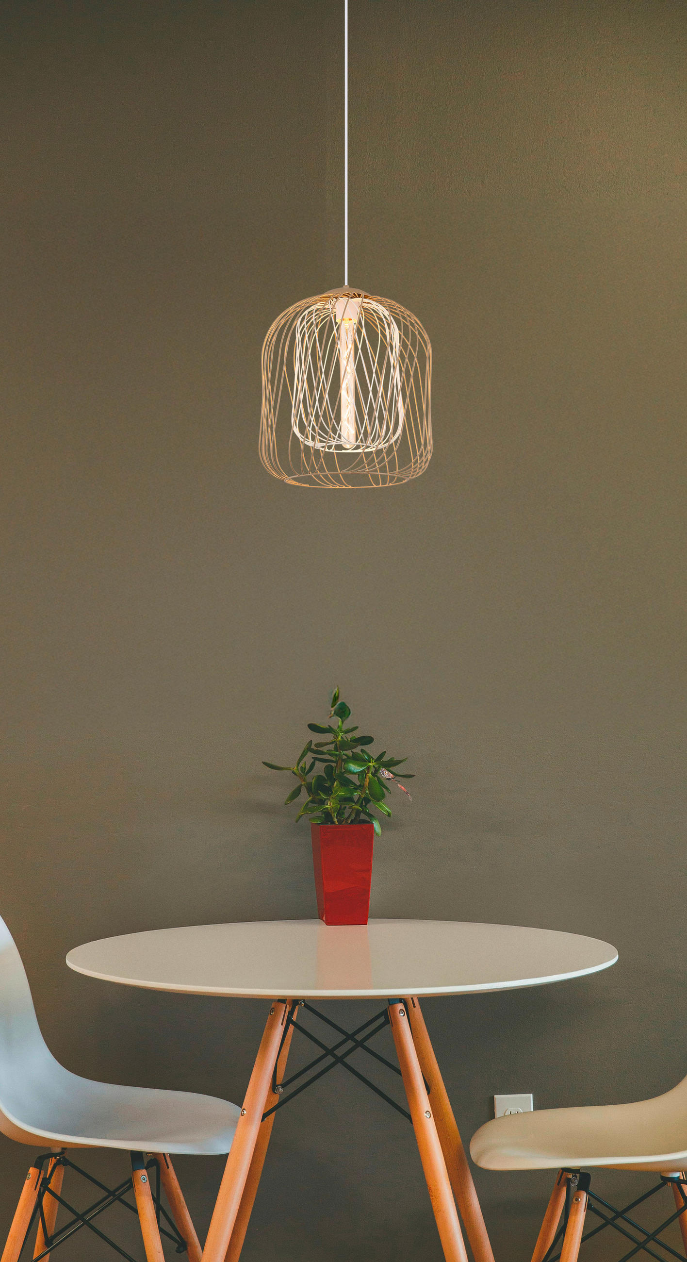 HÄNGLAMPA DICHTI 35/150 cm - vit/sandfärgad, Basics, metall/plast (35/150cm) - Globo
