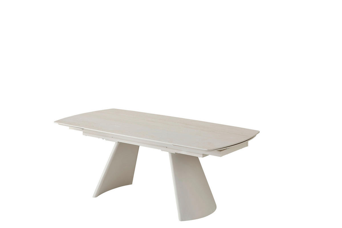 ESSTISCH Beige  ausziehbar  - Beige, MODERN, Keramik/Metall (200/100/100cm) - MID.YOU