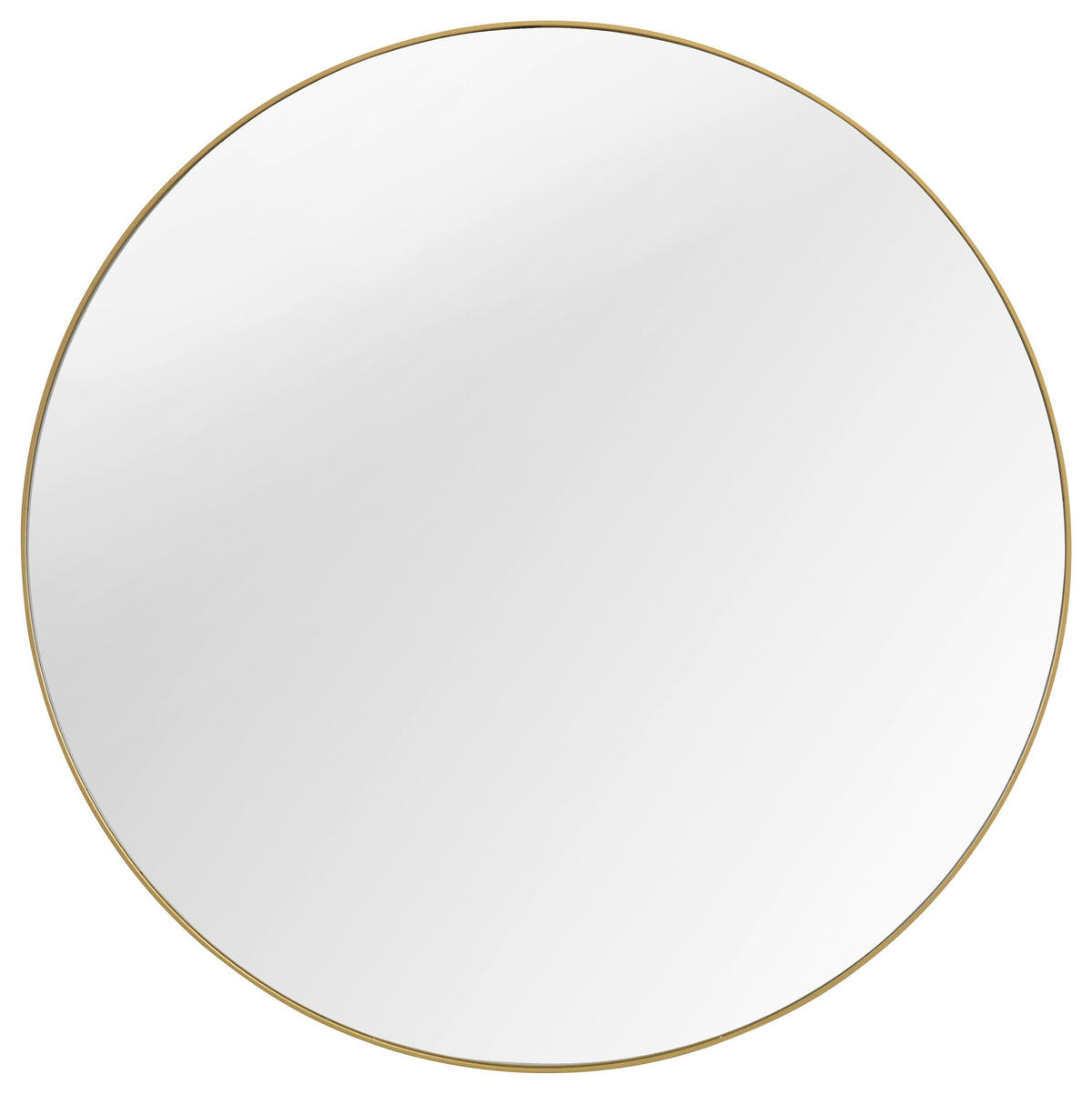 ZIDNO OGLEDALO  62,8/62,8/1,5 cm     - zlatna, Dizajnerski, staklo/metal (62,8/62,8/1,5cm) - Xora