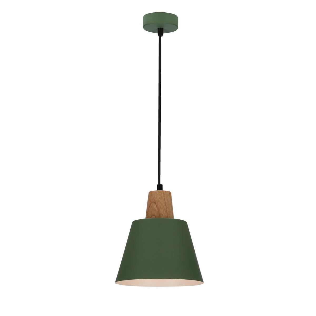 PENDELLEUCHTE 17/24/90 cm  - Dunkelgrün/Schwarz, Trend, Metall (17/24/90cm)